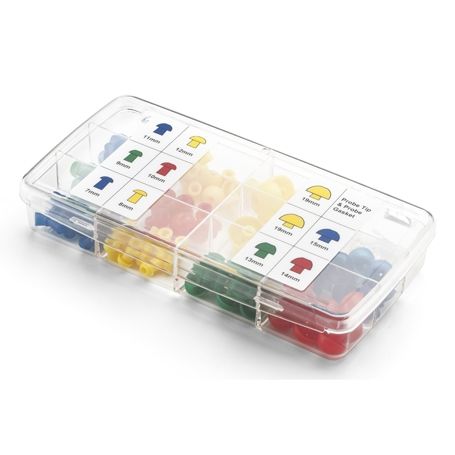 Kit Starter, Assortment of Mushroom Ear Tips, Replacement Probe Tips, Probe Tip Gaskets for Microtymp 4 Portable Tympanometer (1/KT) by Hillrom/Welch Allyn  ID 93720
